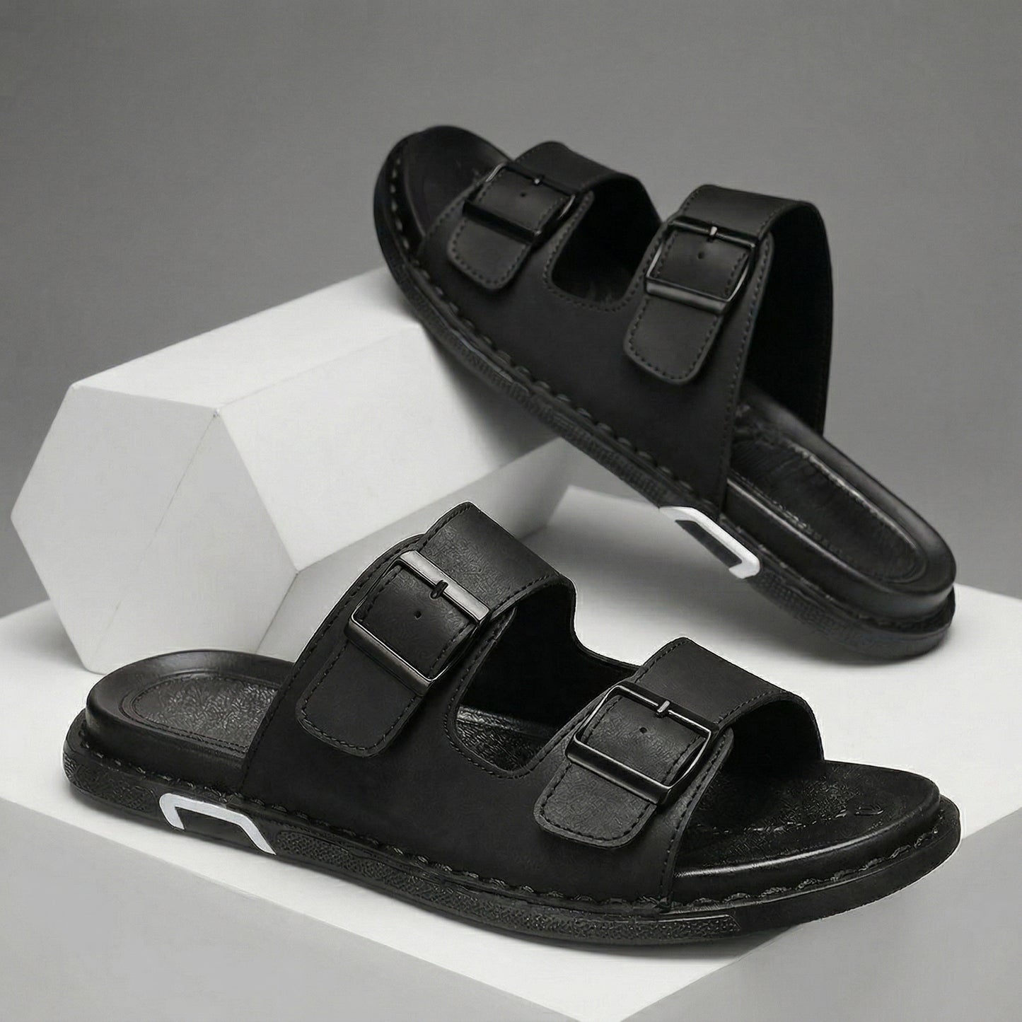 Cavallo Leather Buckle Sandals