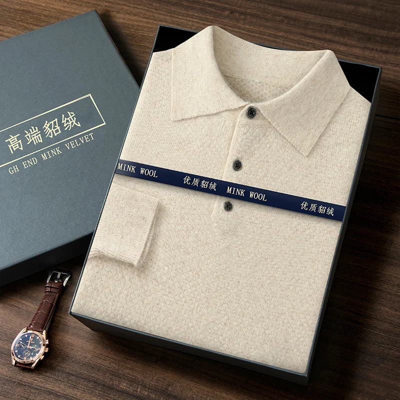 Cavallo Cashmere Longsleeve Polo