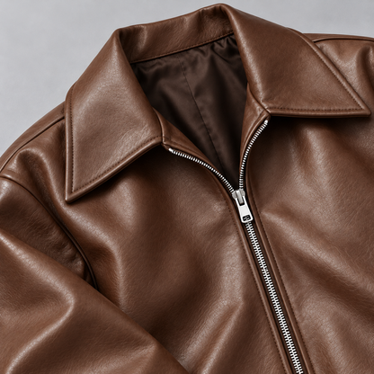 Noelle Leather Cropped Jacket