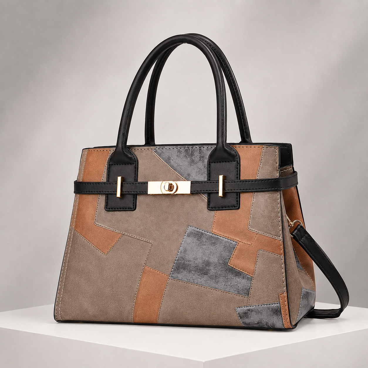 Elise Leather Patchwork Purse