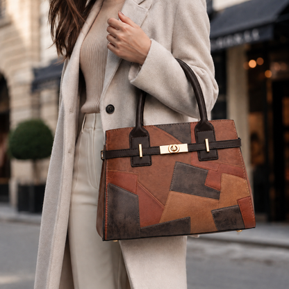 Elise Leather Patchwork Purse