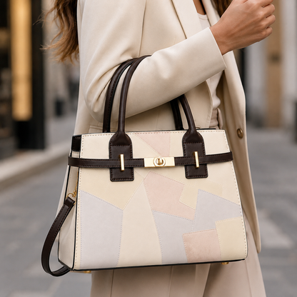 Elise Leather Patchwork Purse