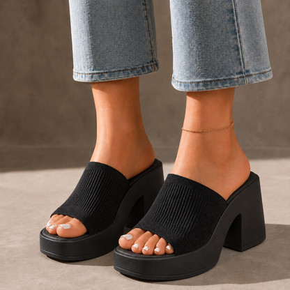 Elise Knit Platform Sandals