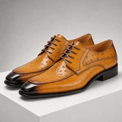 Montrose Genuine Leather Ostrich Shoes
