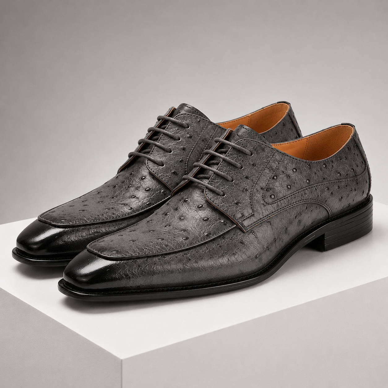 Montrose Genuine Leather Ostrich Shoes