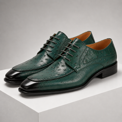 Montrose Genuine Leather Ostrich Shoes