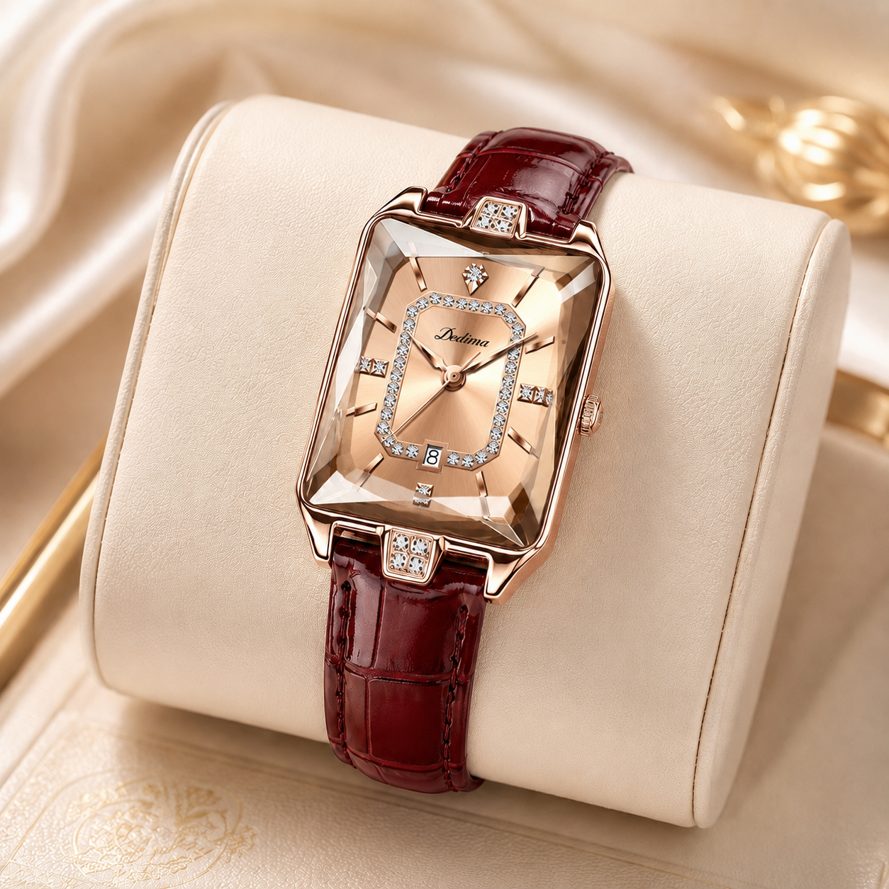 Elara Crystal Dial Watch