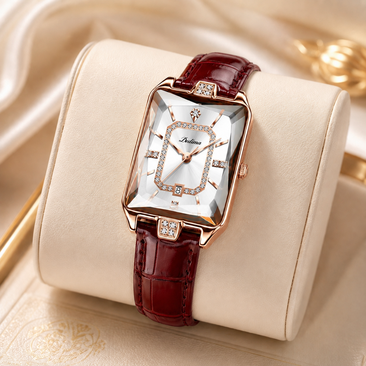 Elara Crystal Dial Watch