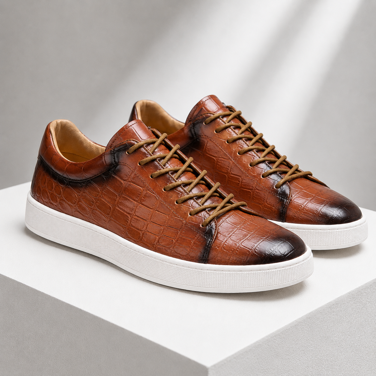 Caspian Genuine Leather Sneakers