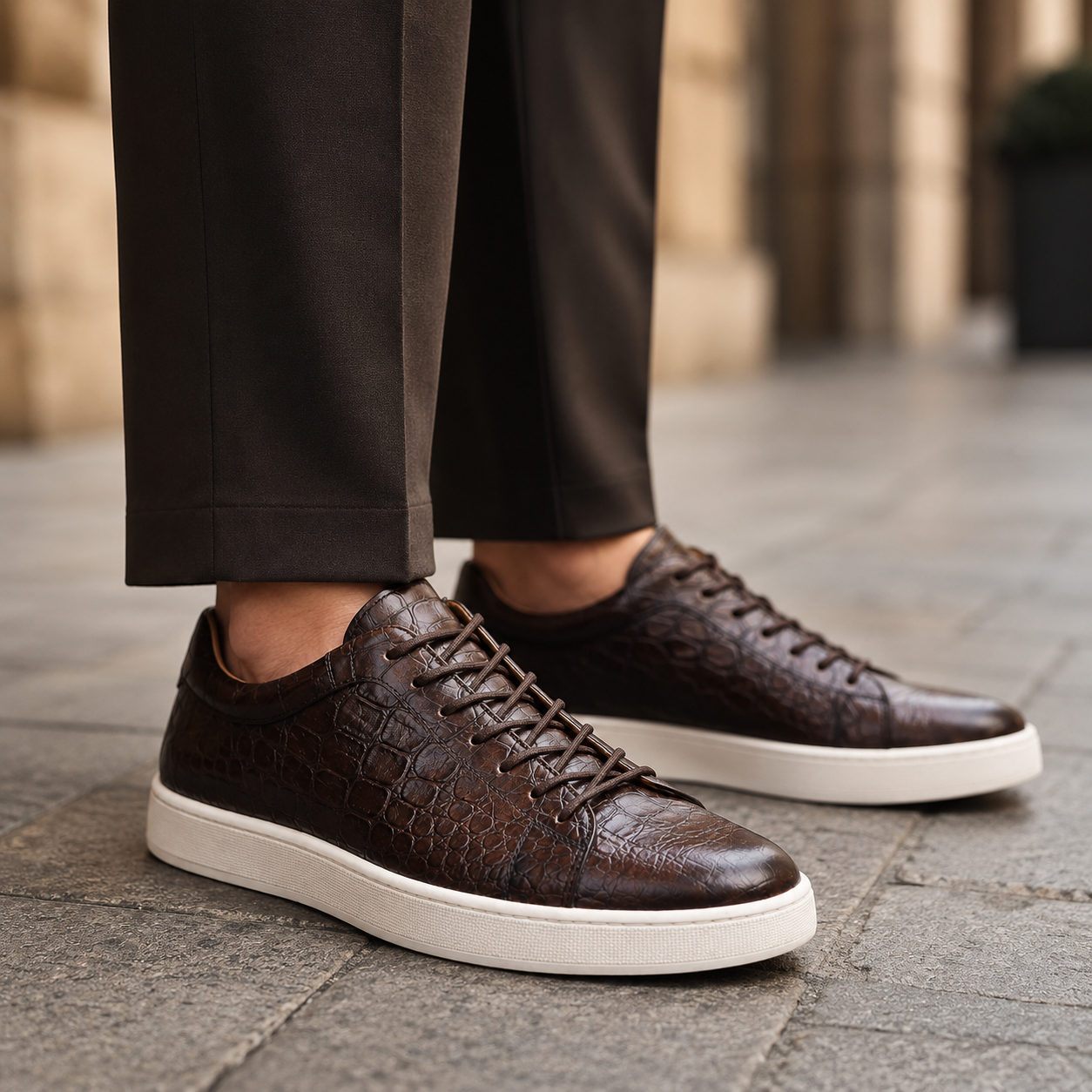 Caspian Genuine Leather Sneakers