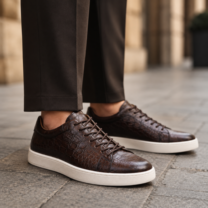 Caspian Genuine Leather Sneakers