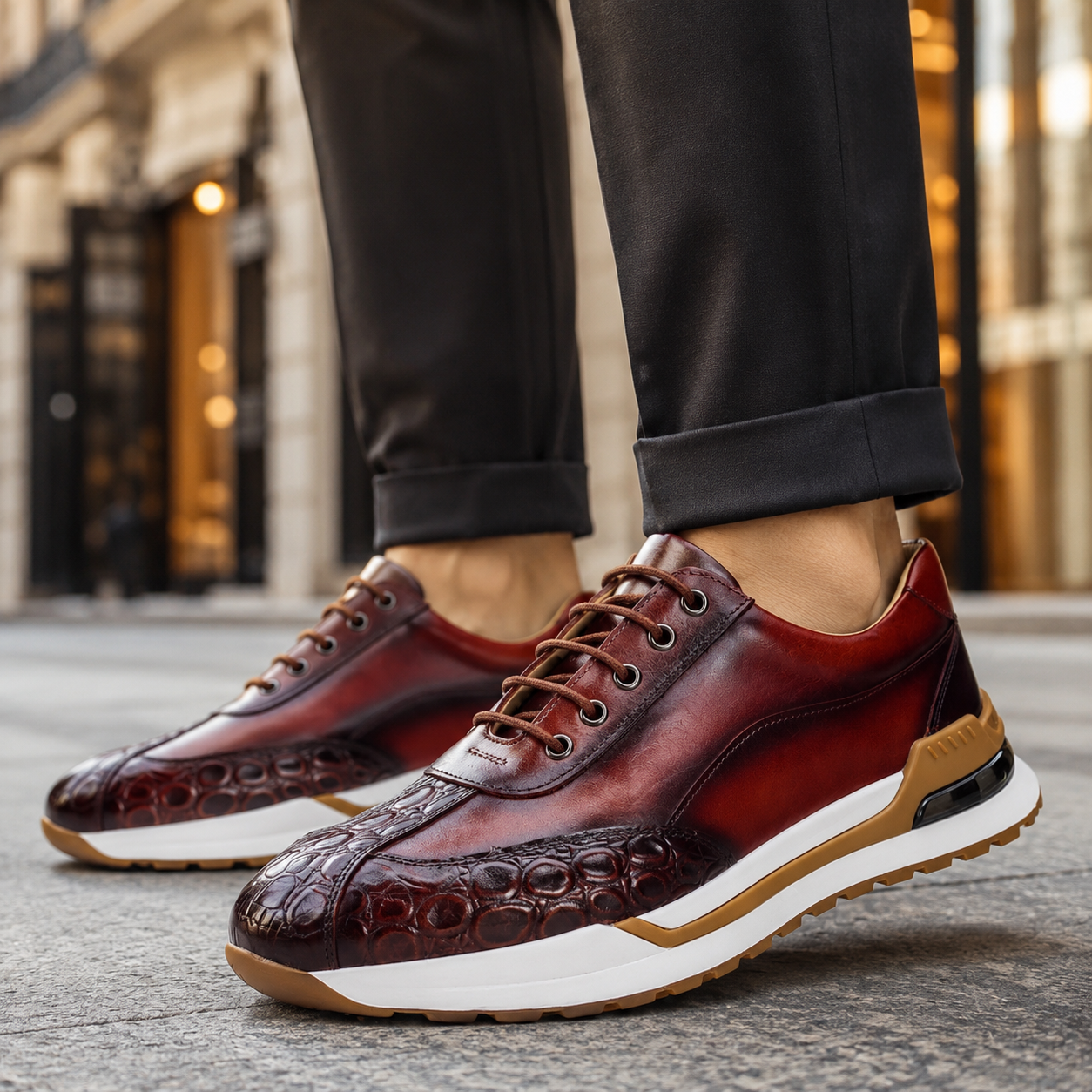 Montrose Genuine Leather Sneakers