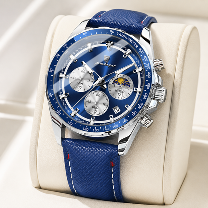 Moretti Leather Chronograph Watch