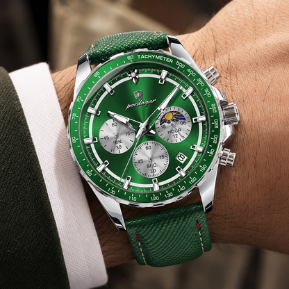 Moretti Leather Chronograph Watch