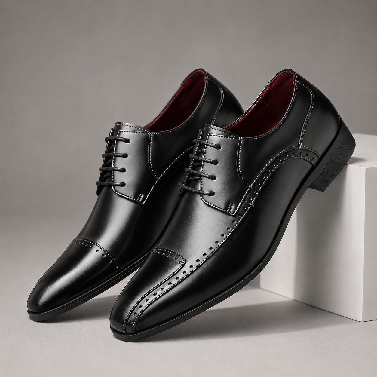 Montaro Leather Two-Tone Dress Shoes