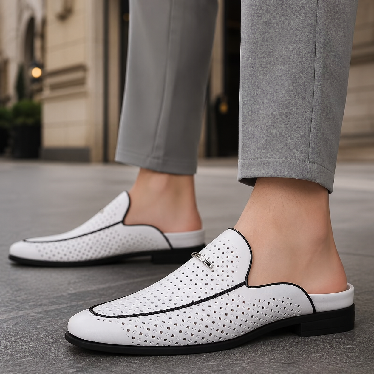 Caspian Leather Slip-On Shoes