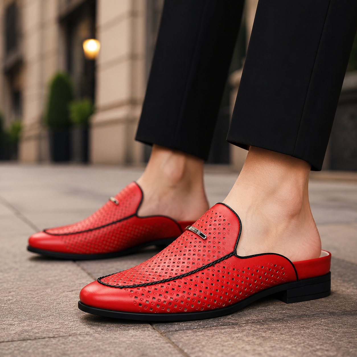 Caspian Leather Slip-On Shoes