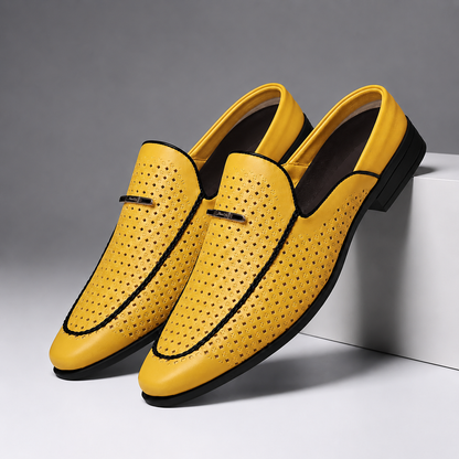 Caspian Leather Slip-On Shoes