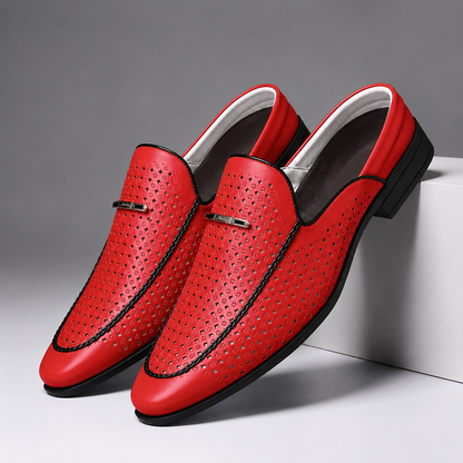 Caspian Leather Slip-On Shoes