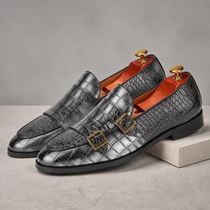 Montrose Leather Croc Loafers
