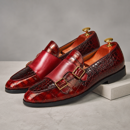 Montrose Leather Croc Loafers
