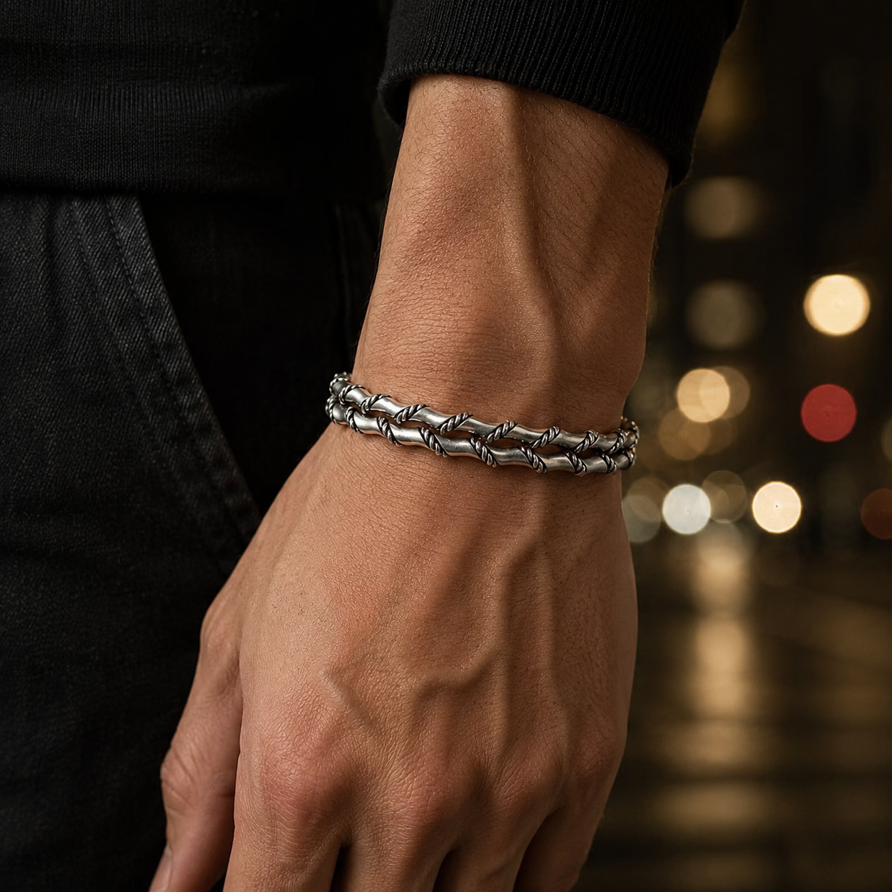 Cavallo Silver Cuff Bracelet