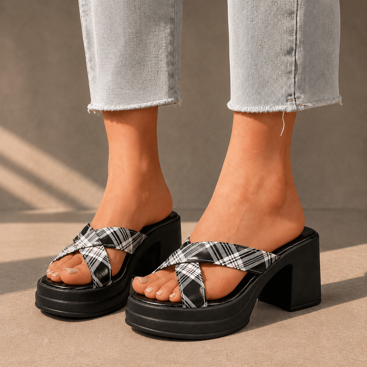 Mirella Leather Platform Sandals