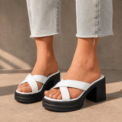 Mirella Leather Platform Sandals