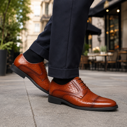 Moretti Leather Oxford Shoes