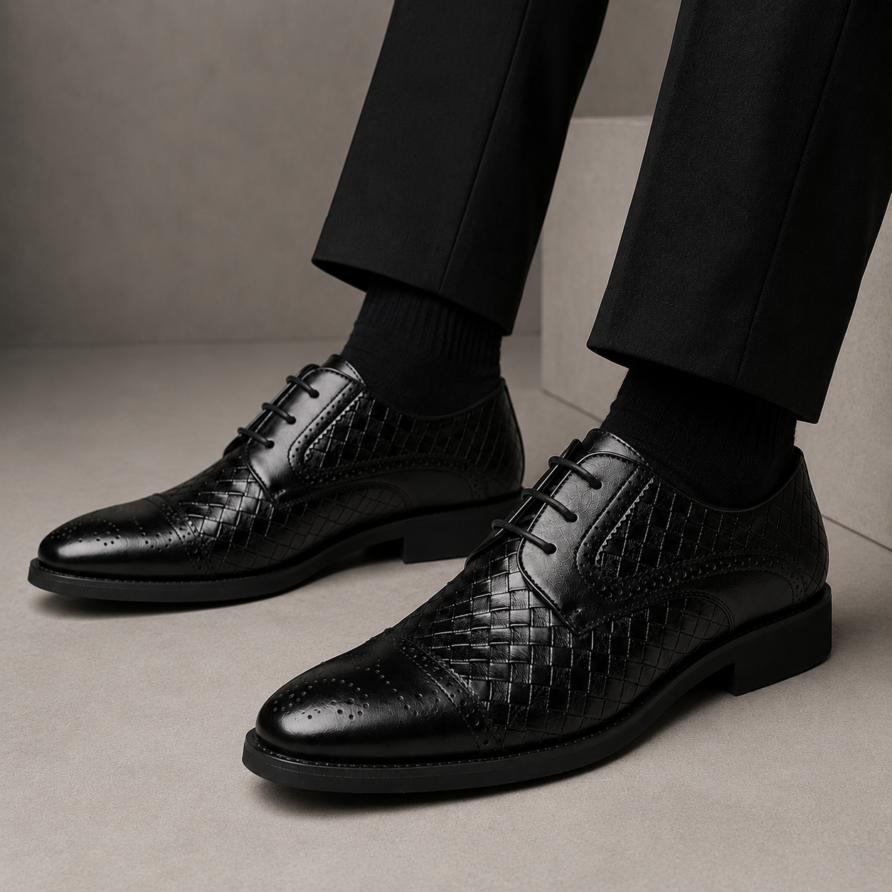 Moretti Leather Oxford Shoes