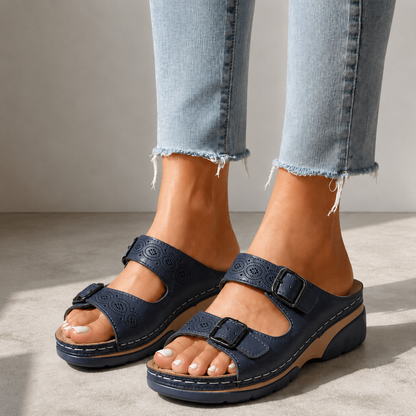 Elara Leather Orthopedic Sandals