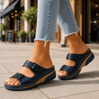 Elara Leather Orthopedic Sandals