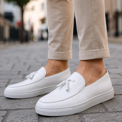 Feretti Leather Croc Sneakers