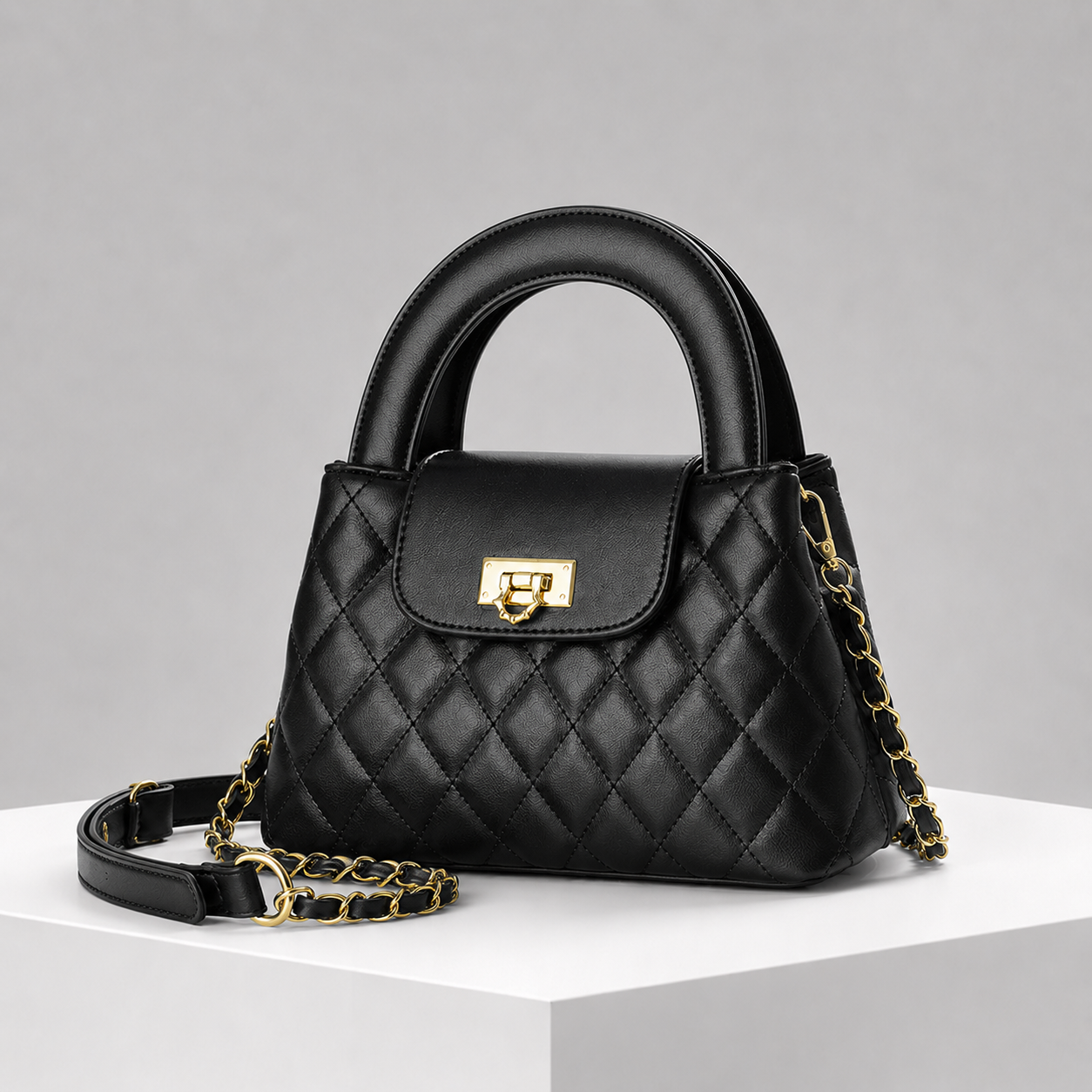 Liora Quilted Leather Handbag