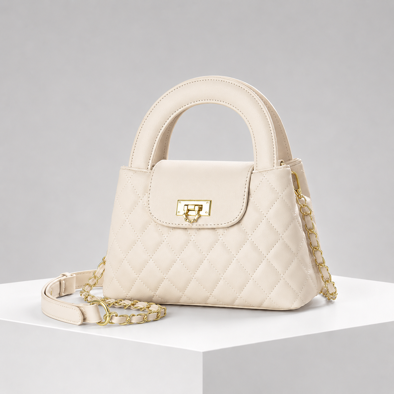 Liora Quilted Leather Handbag