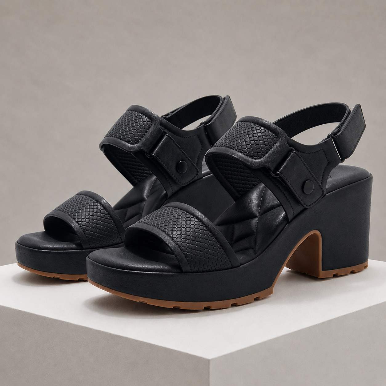 Elara Leather Orthopedic Heels