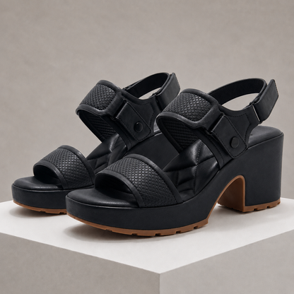 Elara Leather Orthopedic Heels