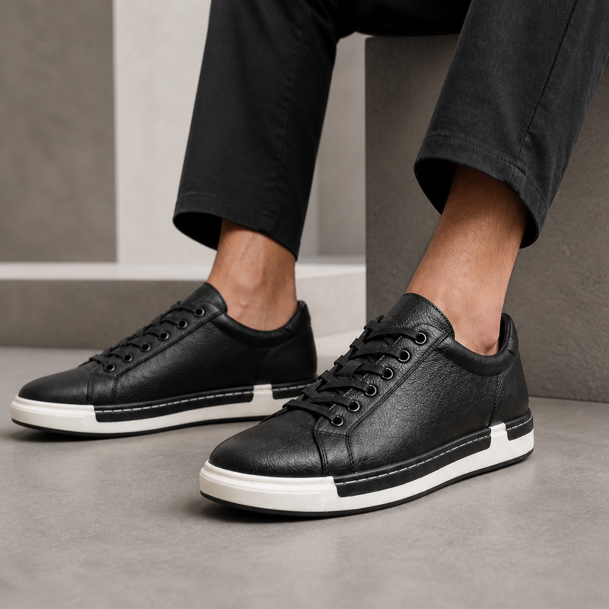Leonti Leather Sneakers