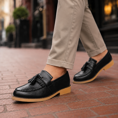 Salerno Leather Tassle Loafers