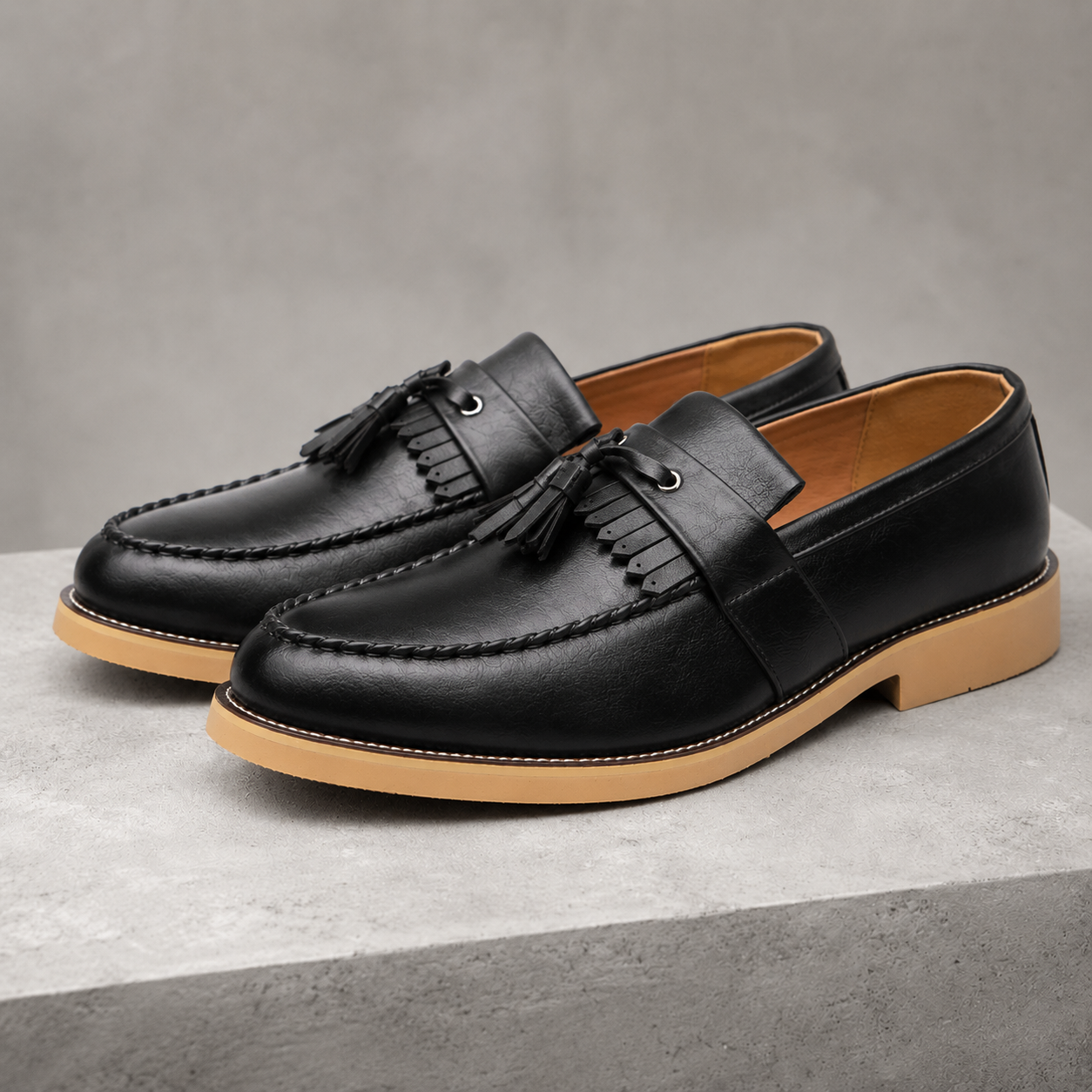 Salerno Leather Tassle Loafers