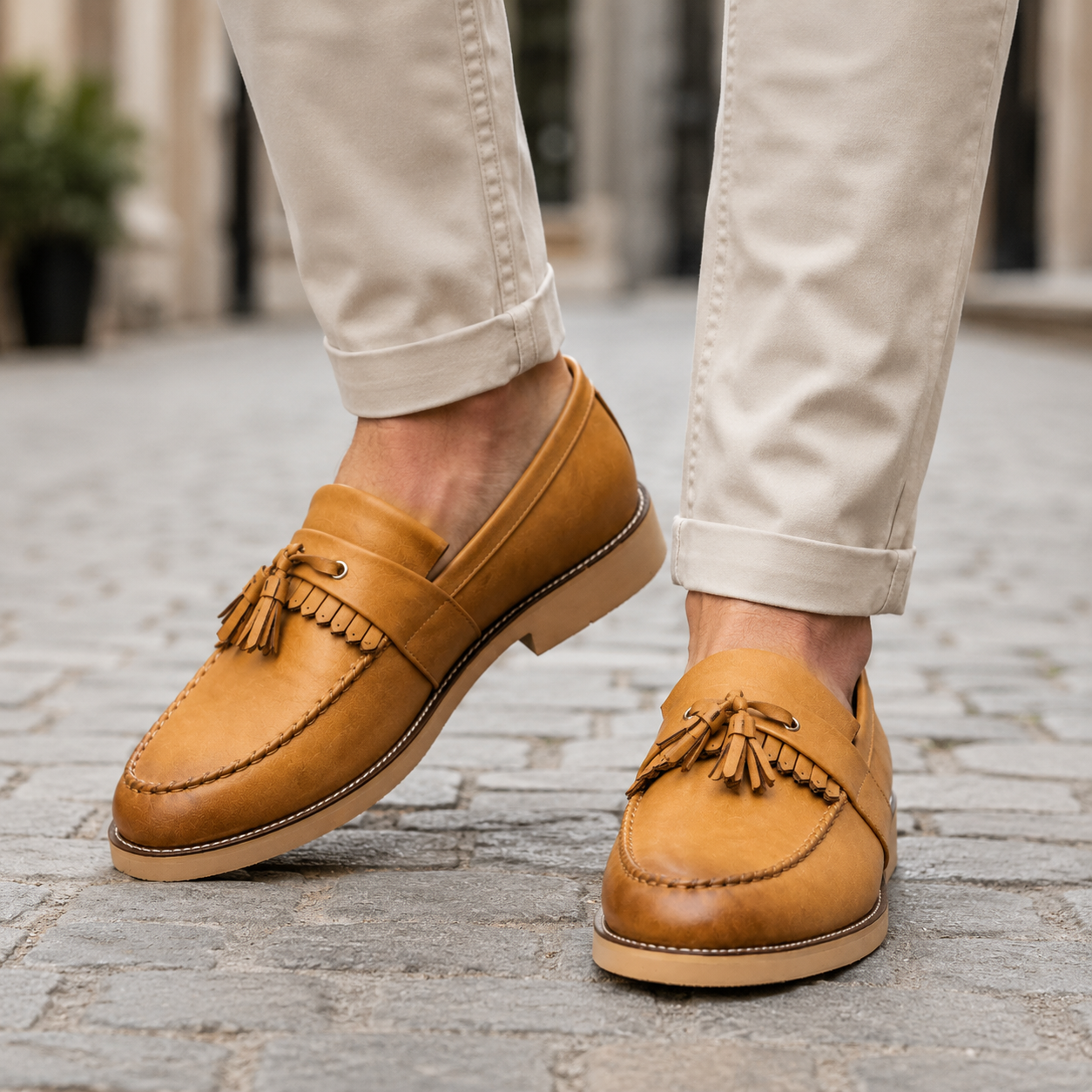 Salerno Leather Tassle Loafers