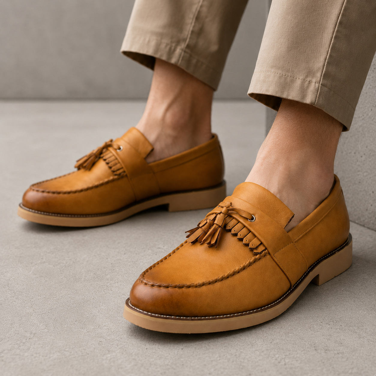 Salerno Leather Tassle Loafers
