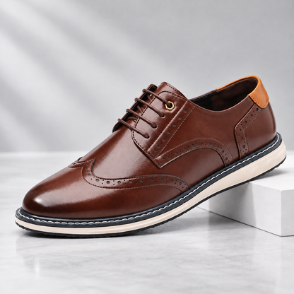 Alder Leather Brogue Shoes