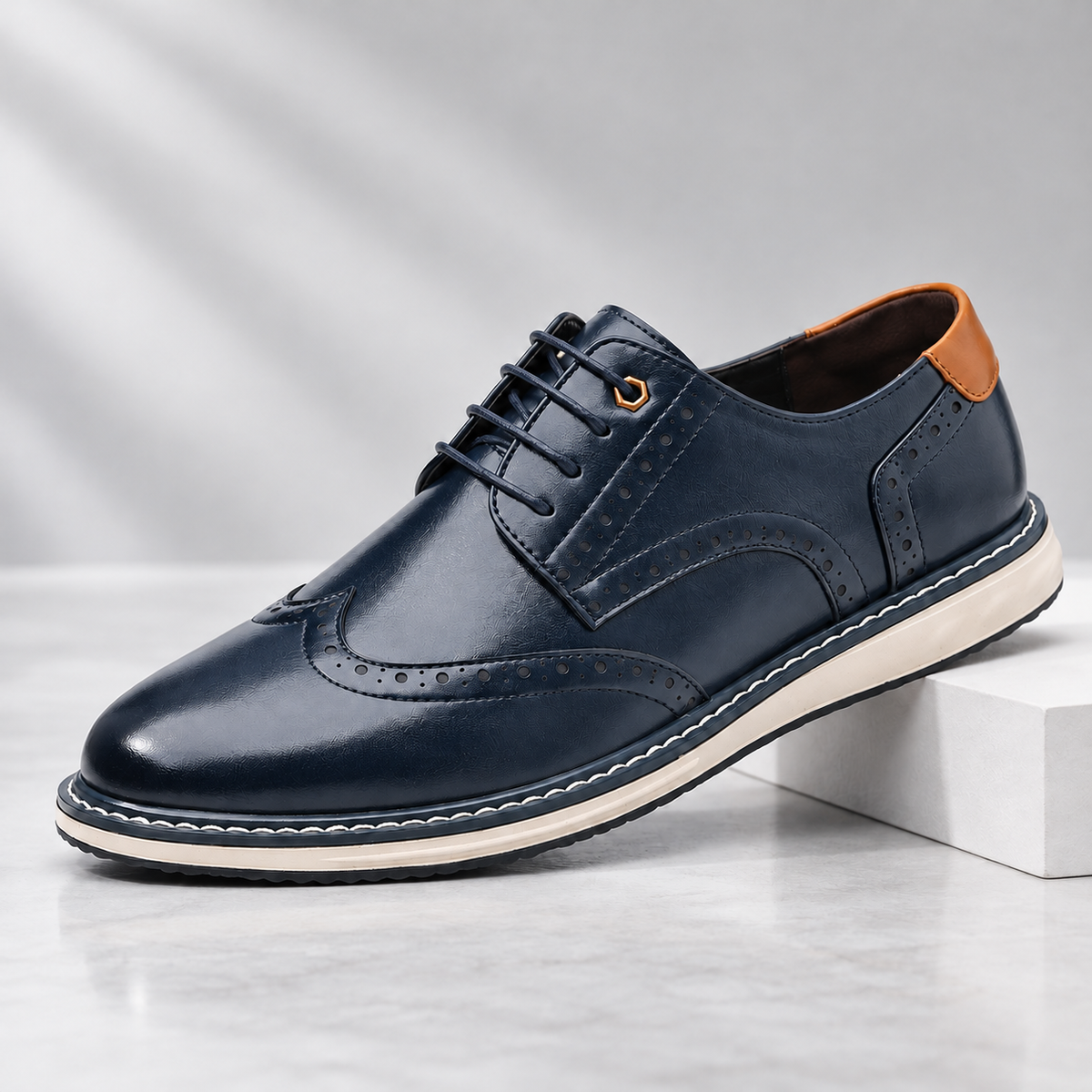 Alder Leather Brogue Shoes