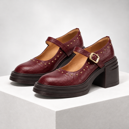 Serena Genuine Leather Mary Janes
