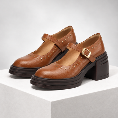 Serena Genuine Leather Mary Janes