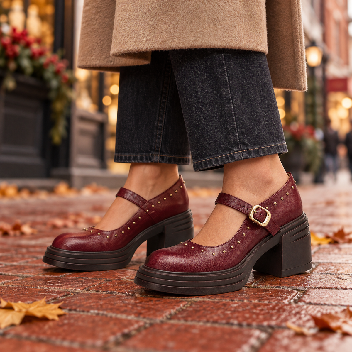 Serena Genuine Leather Mary Janes