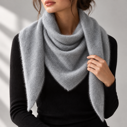 Noelle Pure Cashmere Triangle Scarf