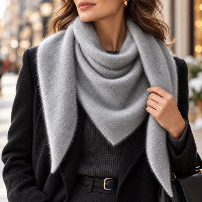 Noelle Pure Cashmere Triangle Scarf