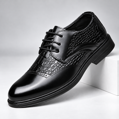 Alder Leather Croc Dress Shoes